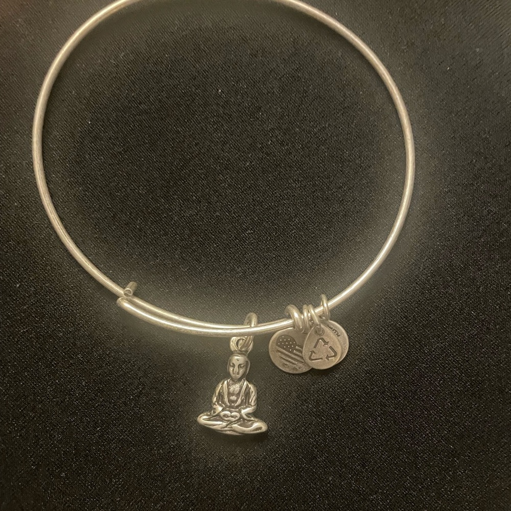 Silver Charm Bangle Bracelet